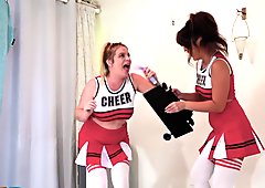 Cheerleaders tryout sex machine
